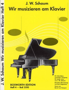 Musiknoten Wir musizieren am Klavier, Schaum, Heft 4