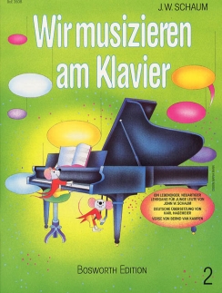 Musiknoten Wir musizieren am Klavier, Schaum, Heft 2