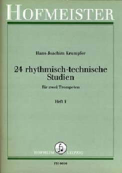 Musiknoten 24 rhythmisch-technische Studien Heft 1, Krumpfer