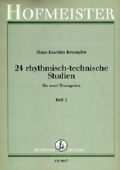 Musiknoten 24 rhythmisch-technische Studien Heft 2, Krumpfer