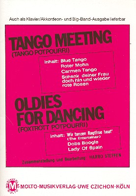 Musiknoten Tango Meeting/Oldies for Dancing, Steffen, Tango-Potpourri