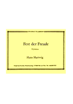 Musiknoten Fest der Freude, Hartwig