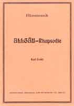 Musiknoten Allgäu-Rhapsodie, Karl Zodel