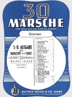 Musiknoten 30 Märsche, Meisel/Kleve - SO-Sammlung, Stimmen