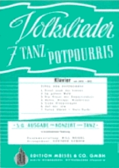 Musiknoten 7 Volkslieder-Tanzpotpourris - Klavier