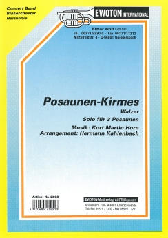 Musiknoten Posaunen-Kirmes, Horn/Kahlenbach