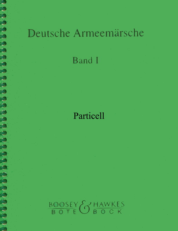 Musiknoten Deutsche Armeemärsche, Band 1, Particell