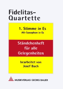 Musiknoten Fidelitas-Quartette, Josef Bach