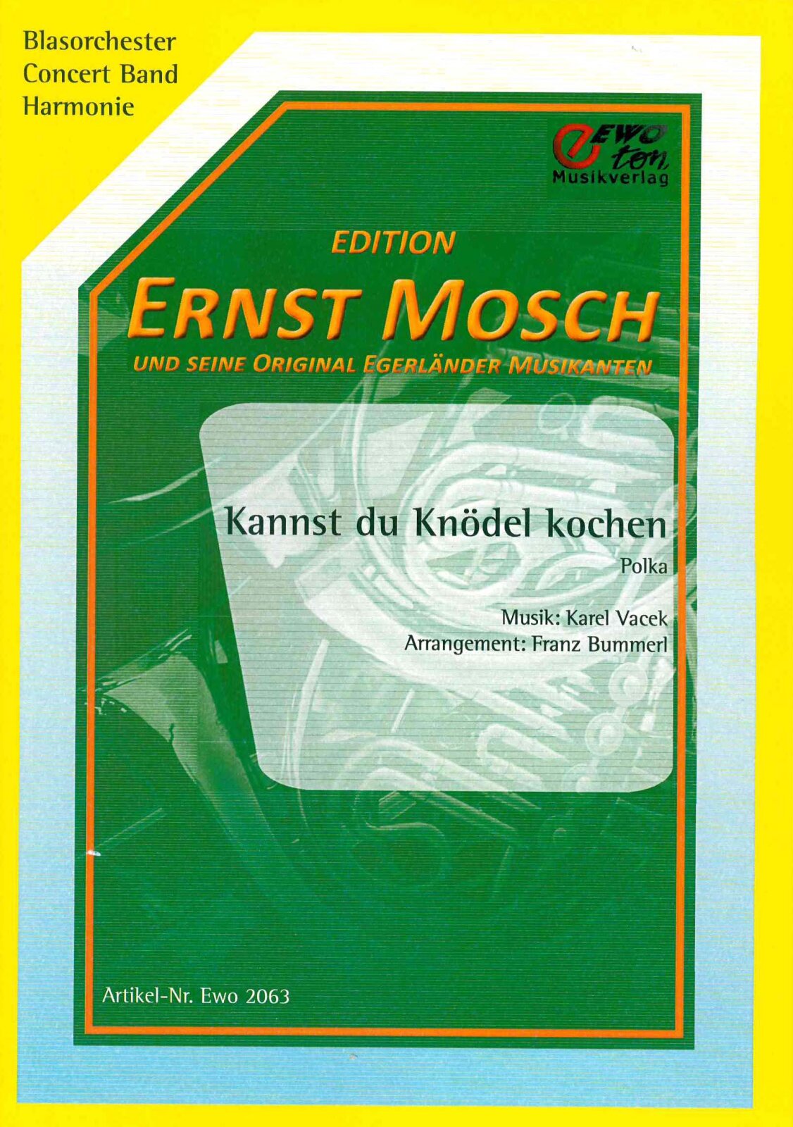 Musiknoten Kannst du Knödel kochen, Bummerl