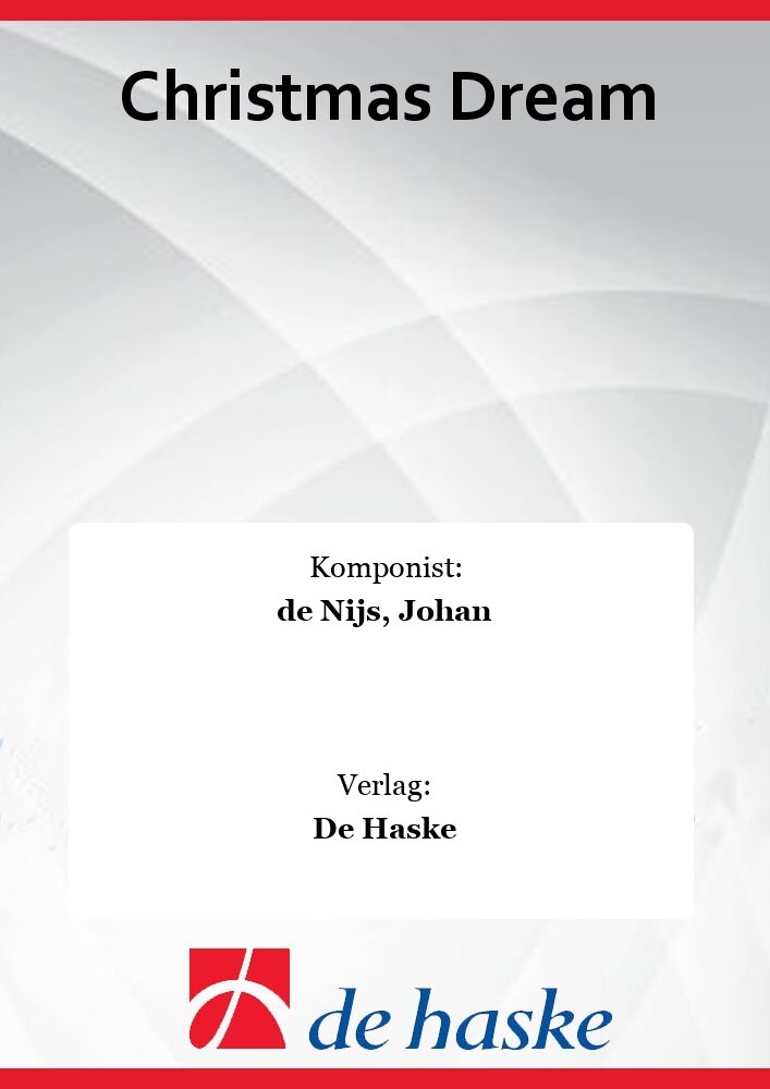 Musiknoten Christmas Dream, Johan Nijs