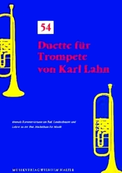 Musiknoten 54 Duette für Trompete von Karl Lahn