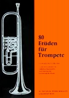 Musiknoten 80 Etüden für Trompete Heft 1, Czwink