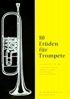 Musiknoten 80 Etüden für Trompete Heft 2, Czwink