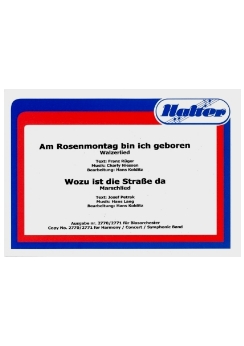 Musiknoten Am Rosenmontag bin ich geboren, Niessen/Kolditz