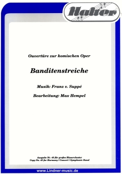 Musiknoten Banditenstreiche, Suppé/Hempel Musiknoten Banditenstreiche, Suppé/Hempel