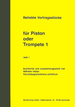 Musiknoten Beliebte Vortragsstücke für Trompete, Heft 1, Solostimme (1.Stimme)