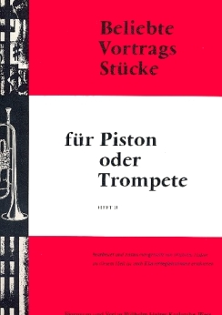 Musiknoten Beliebte Vortragsstücke für Trompete, Heft 2, Solostimme (1.Stimme)