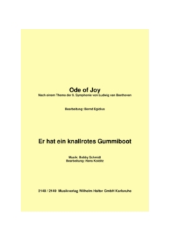 Musiknoten Er hat ein knallrotes Gummiboot, Schmidt/Kolditz