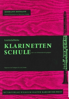 Musiknoten Leichtfaßliche Schule für Klarinette, Hofmann
