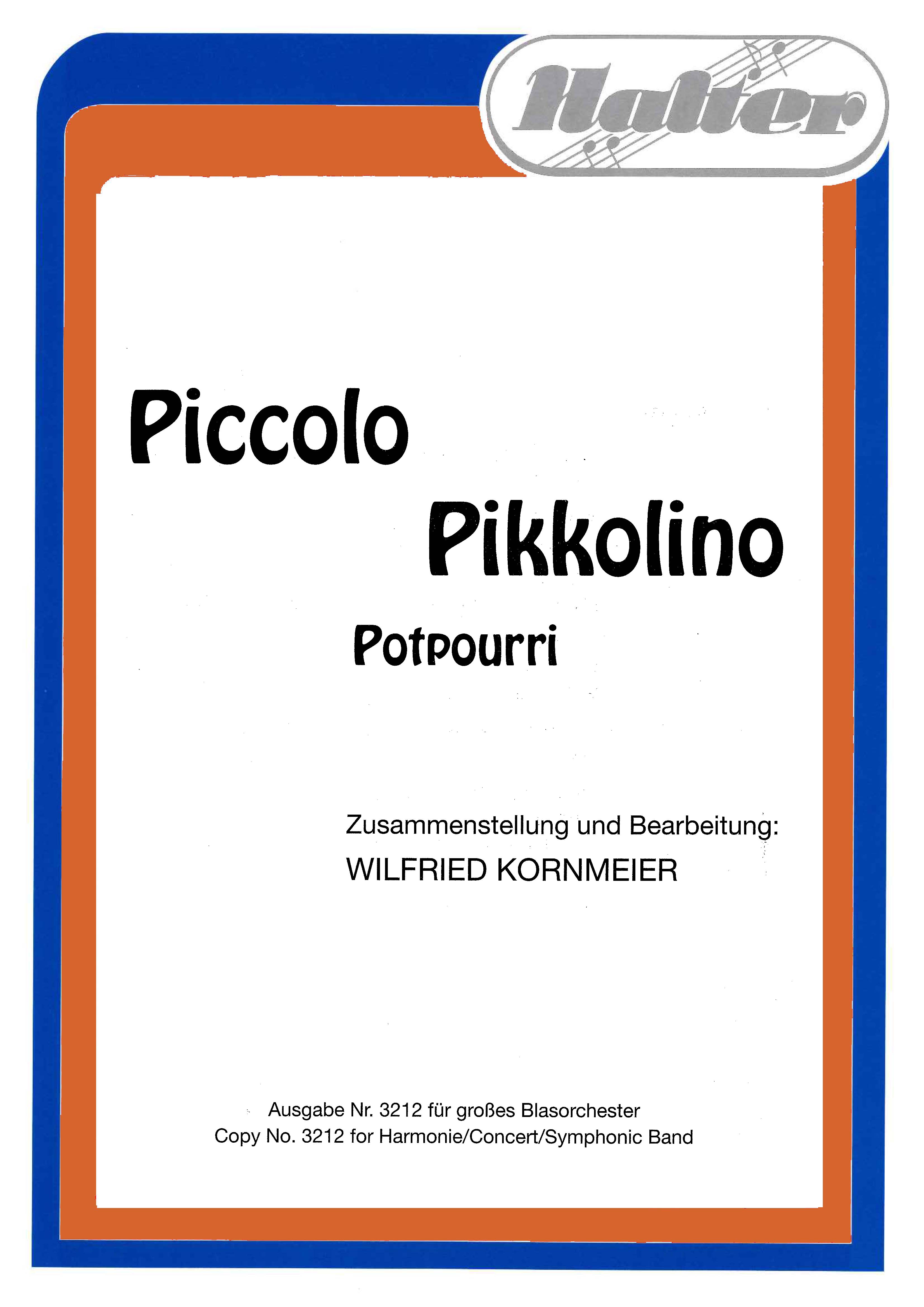 Musiknoten Piccolo Pikkolino, Kornmeier