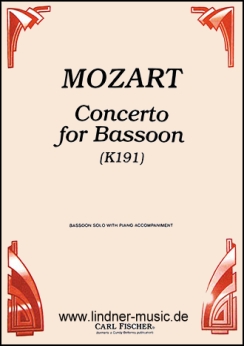 Musiknoten Concerto for Bassoon K191, Wolfgang Amadeus Mozart