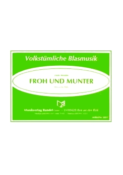 Musiknoten Froh und munter, Mestrini, Polka