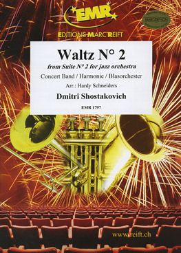 Musiknoten Waltz No 2, Shostakovich/Schneiders