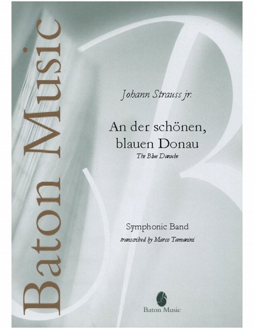 Musiknoten An der schönen blauen Donau, Strauss/Tamanini