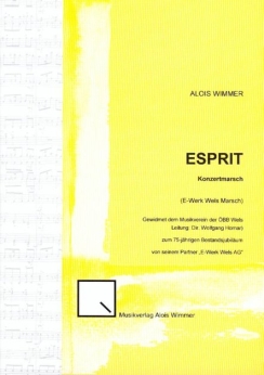 Musiknoten Esprit-Konzertmarsch, Wimmer