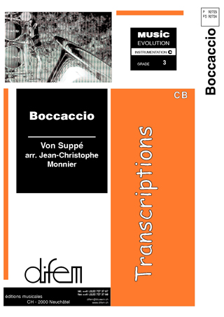Musiknoten Boccaccio, Suppé/Monnier