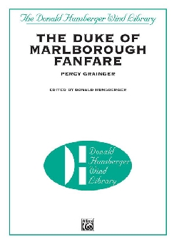 Musiknoten Duke of Marlboro Fanfare, P A. Grainger/ed. Donald Hunsberger