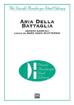 Musiknoten Aria Della Bataglia, Mark Scatterday/Hunsberger