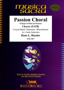 Musiknoten Passion Choral, Hans Leo Hassler