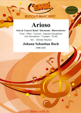Musiknoten Arioso, Bach/Naulais