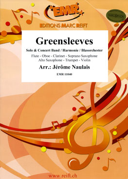 Musiknoten Greensleeves, Jerome Naulais