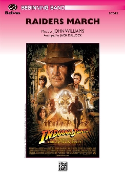 Musiknoten Raiders March, John Williams/Jack Bullock