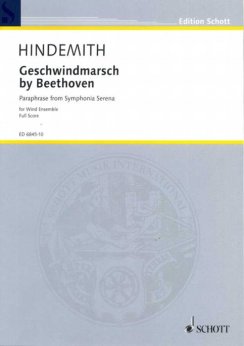 Musiknoten Geschwindmarsch by Beethoven (Paraphrase from the 