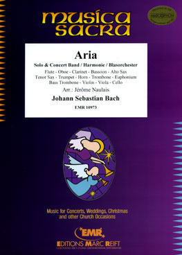 Musiknoten Aria, Bach/Naulais