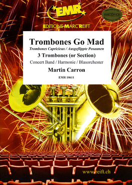 Musiknoten Ausgeflippte Posaunen (Trombone Trio), Carron