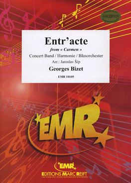 Musiknoten Entr'acte (Carmen), Bizet/Sip