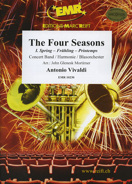 Musiknoten The Four Seasons - I. Spring, Vivaldi/Mortimer