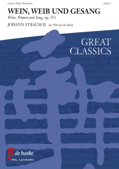 Musiknoten Wein, Weib und Gesang, Johann Strauß/Wil van der Beek