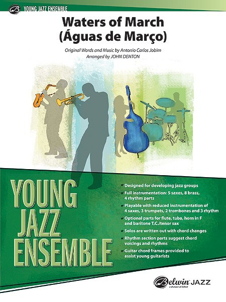 Musiknoten Waters of March - Aguas de Marco, Antonio Carlos Jobim, John Denton