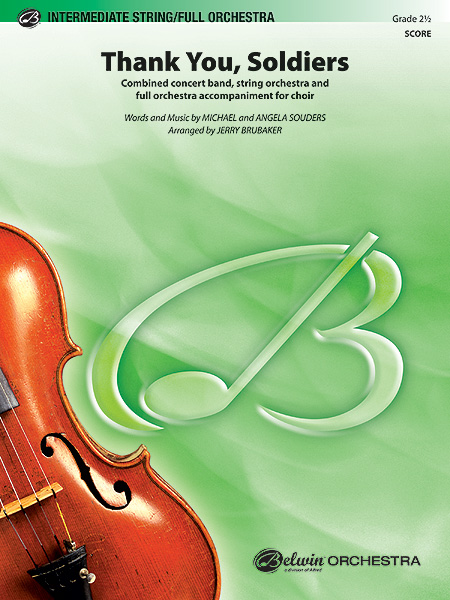 Musiknoten Thank You, Soldiers, Michael and Angela Souders/Jerry Brubaker