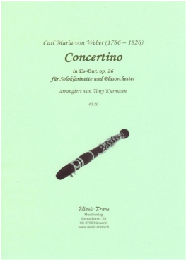 Musiknoten Concertino in Es-Dur, op. 26, Weber Carl Maria von/Kurmann Tony