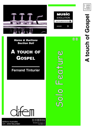 Musiknoten A Touch of Gospel (Card Size-Format), Tinturier - Brass Band
