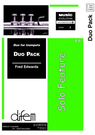 Musiknoten Duo Pack, Duet for Cornets, Edwards (format Card Size) - Brass Band