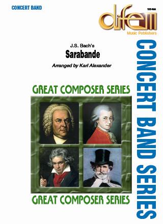 Musiknoten Sarabande from the First Suite, Bach J.S/Alexander