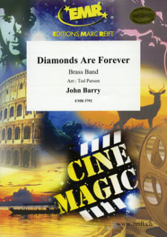 Musiknoten Diamonds Are Forever, John Barry - Brass Band