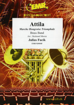 Musiknoten Attila, Julius Fucik - Brass Band